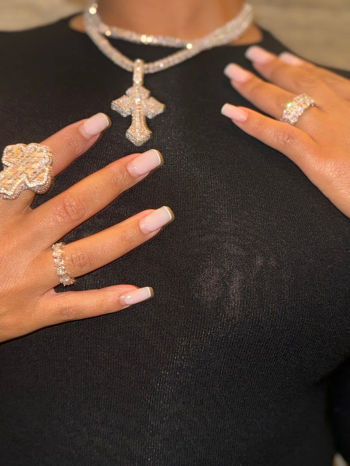 Square Tennis Necklace