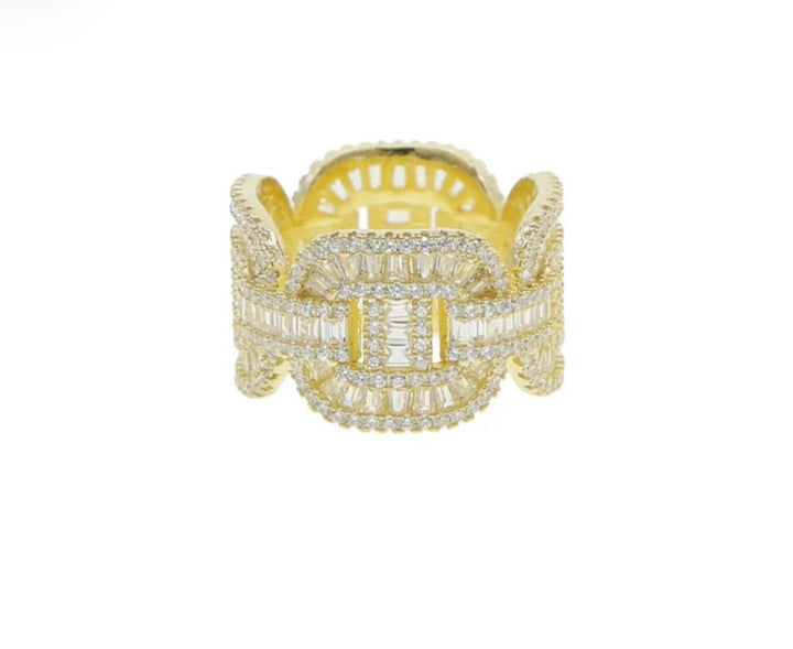 Cuffed Baguette Band | Silver