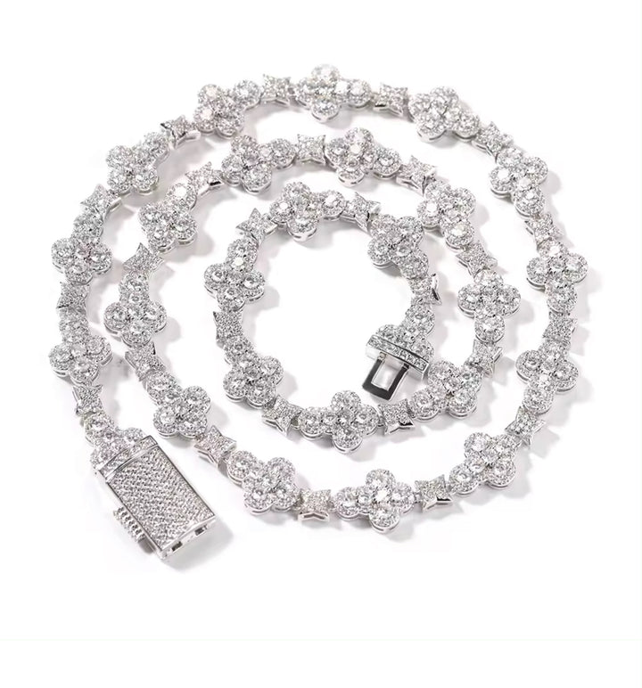 Diamond Cross Link Necklace