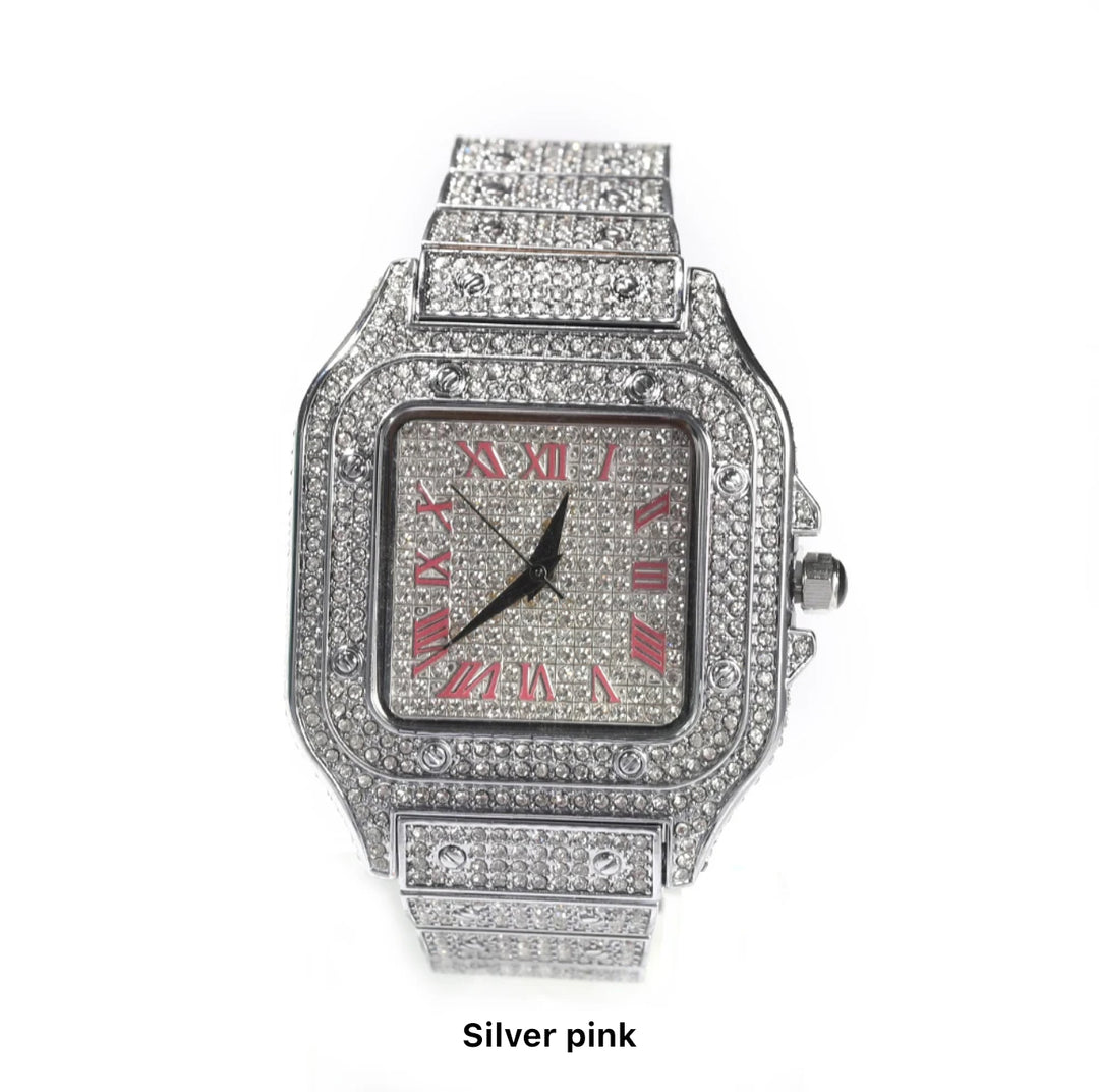 Bust Down Square Watch