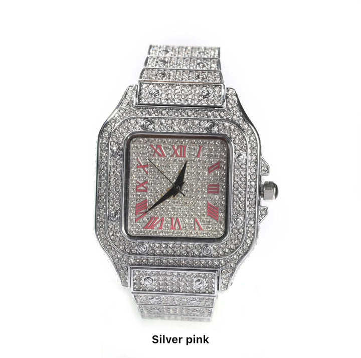 Bust Down Square Watch