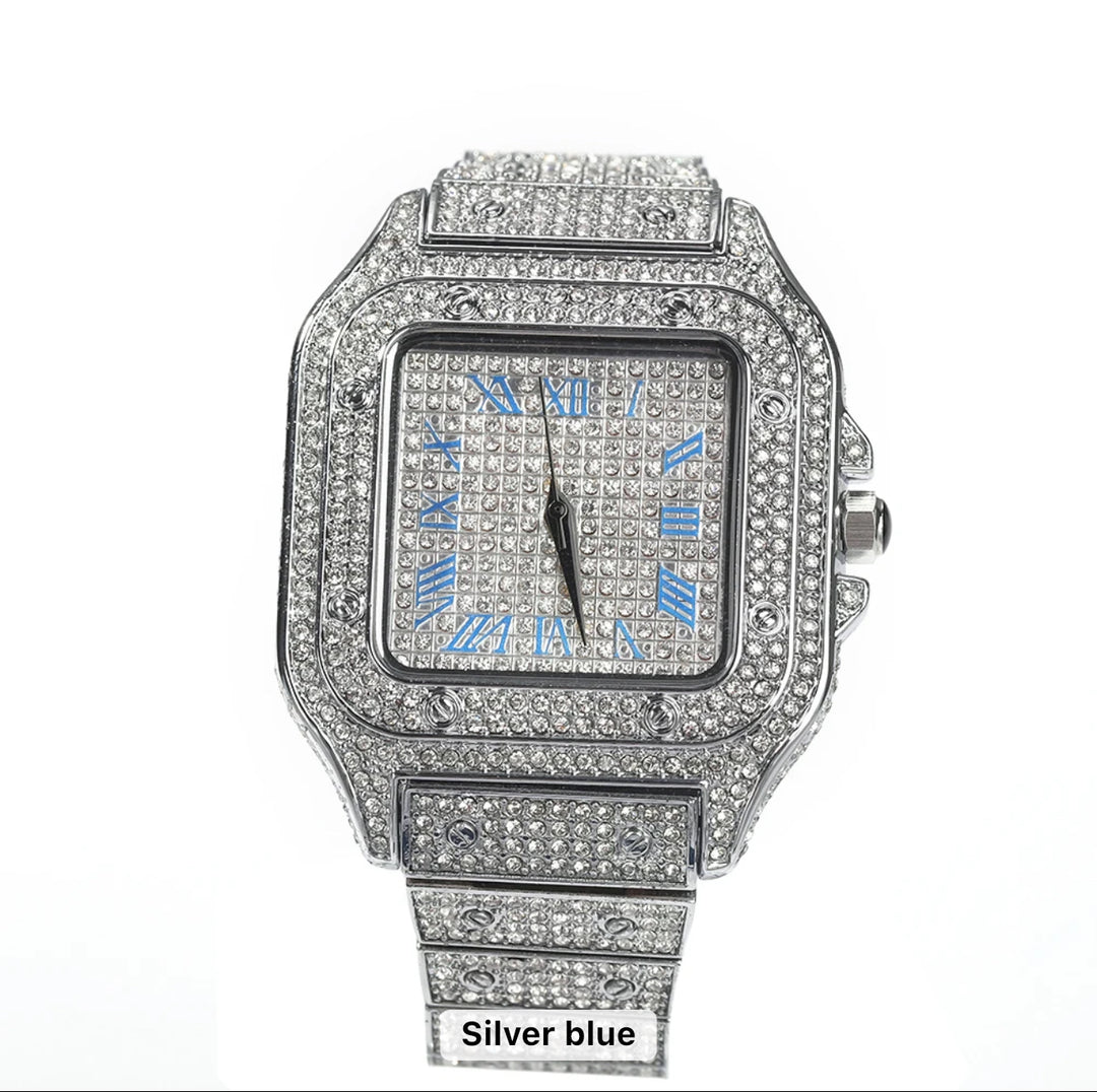 Bust Down Square Watch