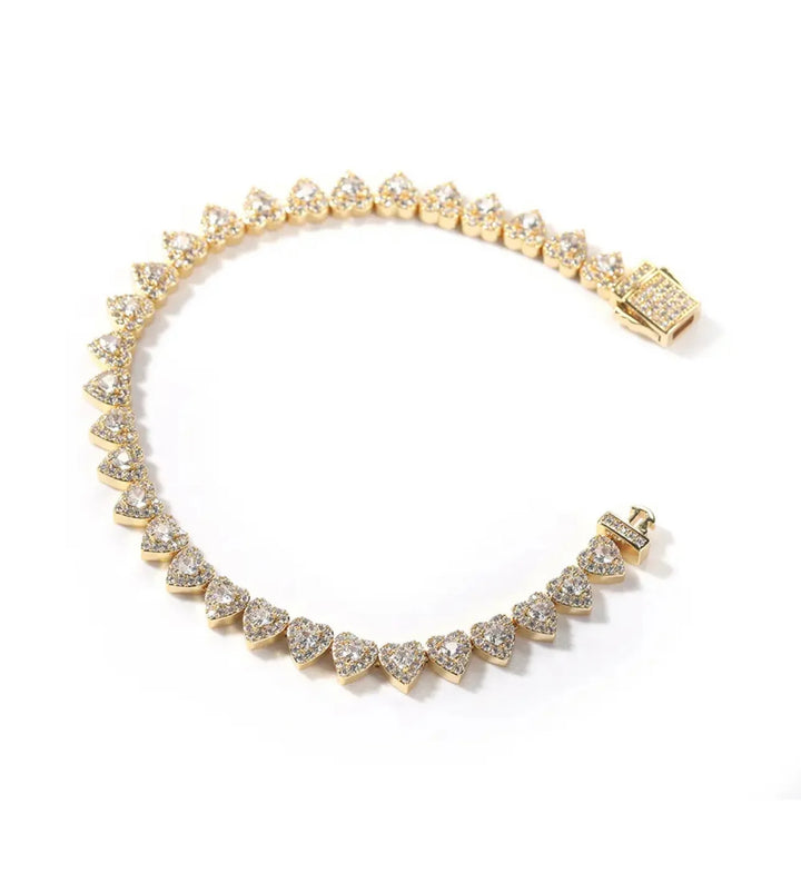 Layered Heart Bracelet