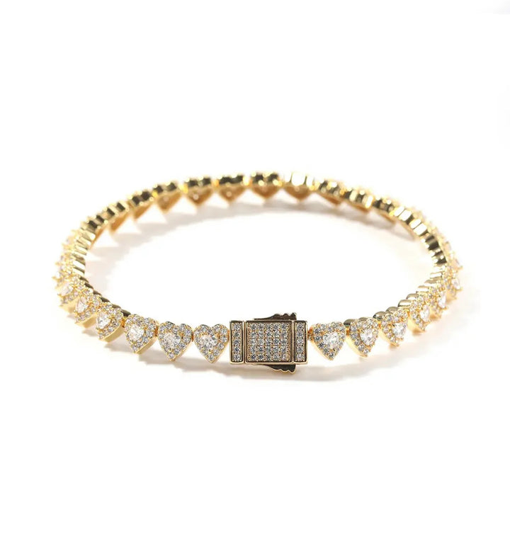 Layered Heart Bracelet