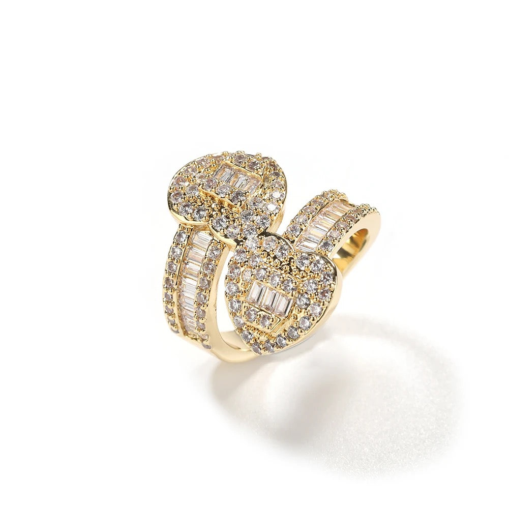 Baguette Heart Ring