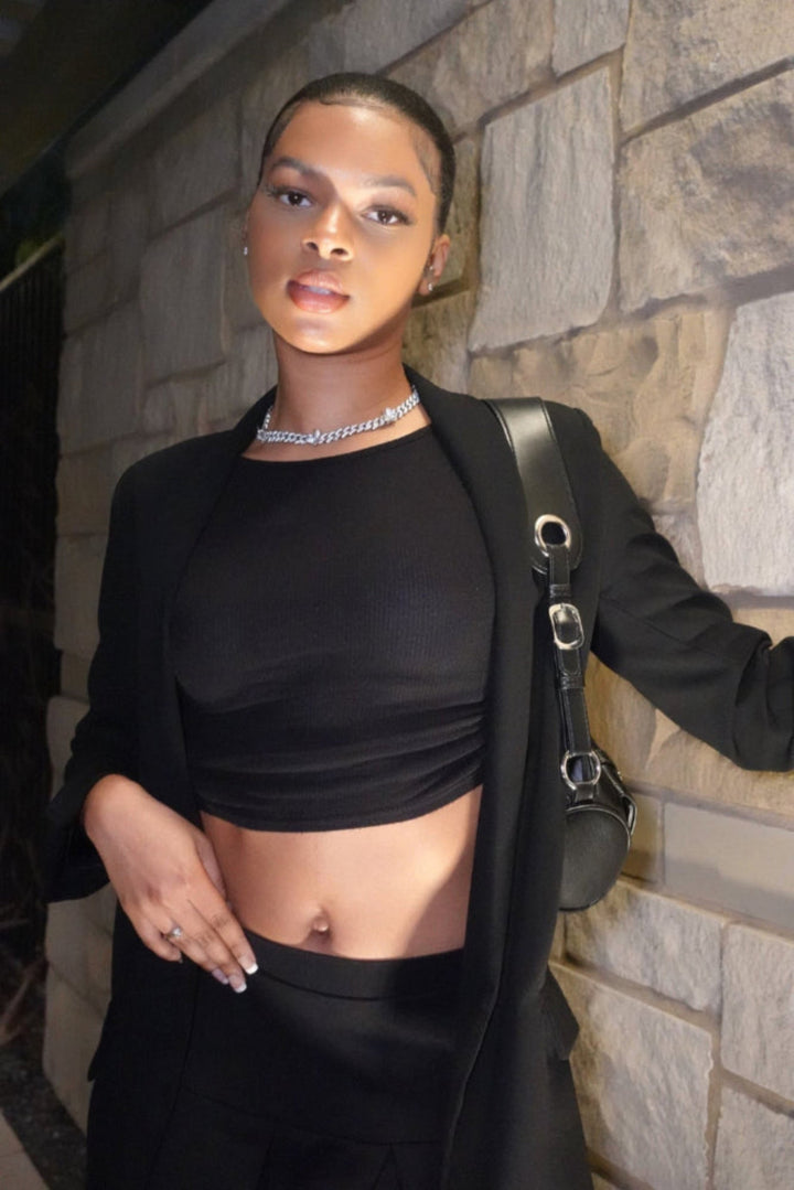 Diamond Butterfly Cuban Necklace Silver