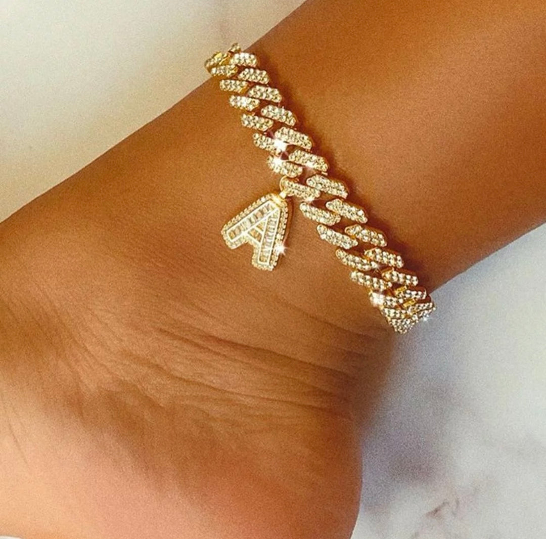 Baguette Charm Anklet