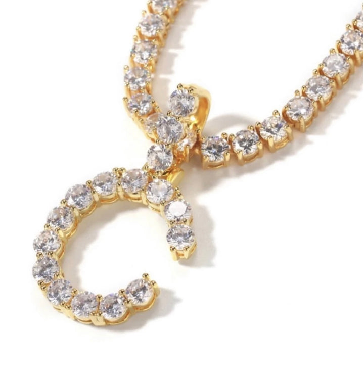 Diamond Initial Necklace